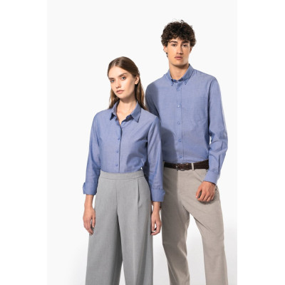 Men's long-sleeved Oxford shirt
